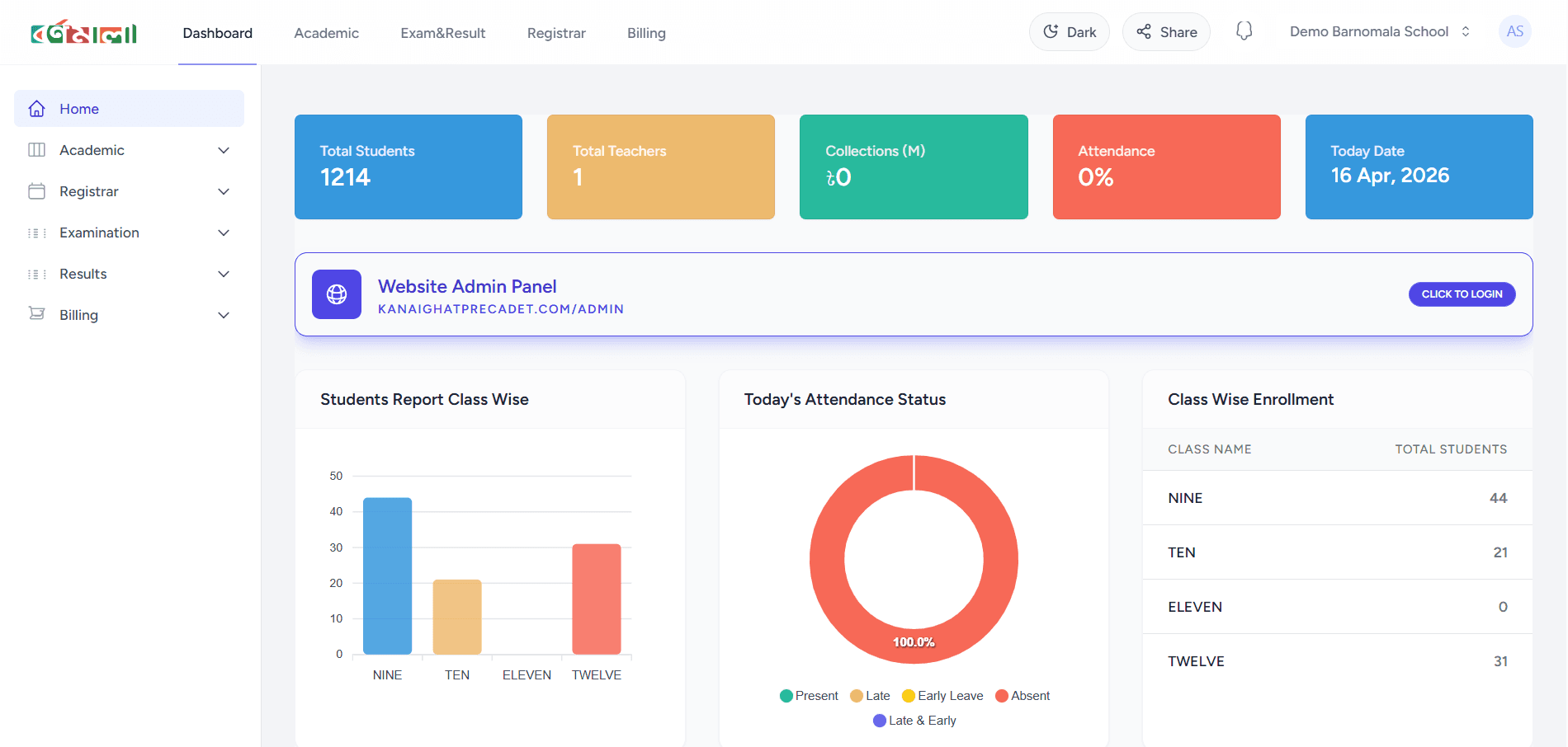 School Management SAAS Platform